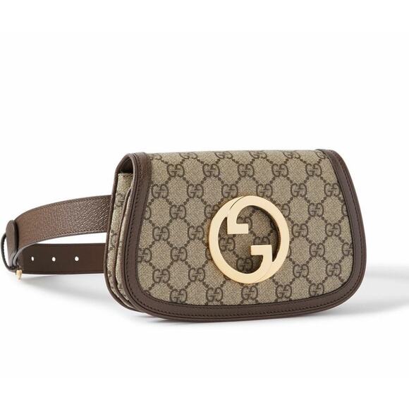 Gucci Blondie Interlocking GG Monogram Supreme Belt Bum Bag Clutch 90 - Picture 1 of 16
